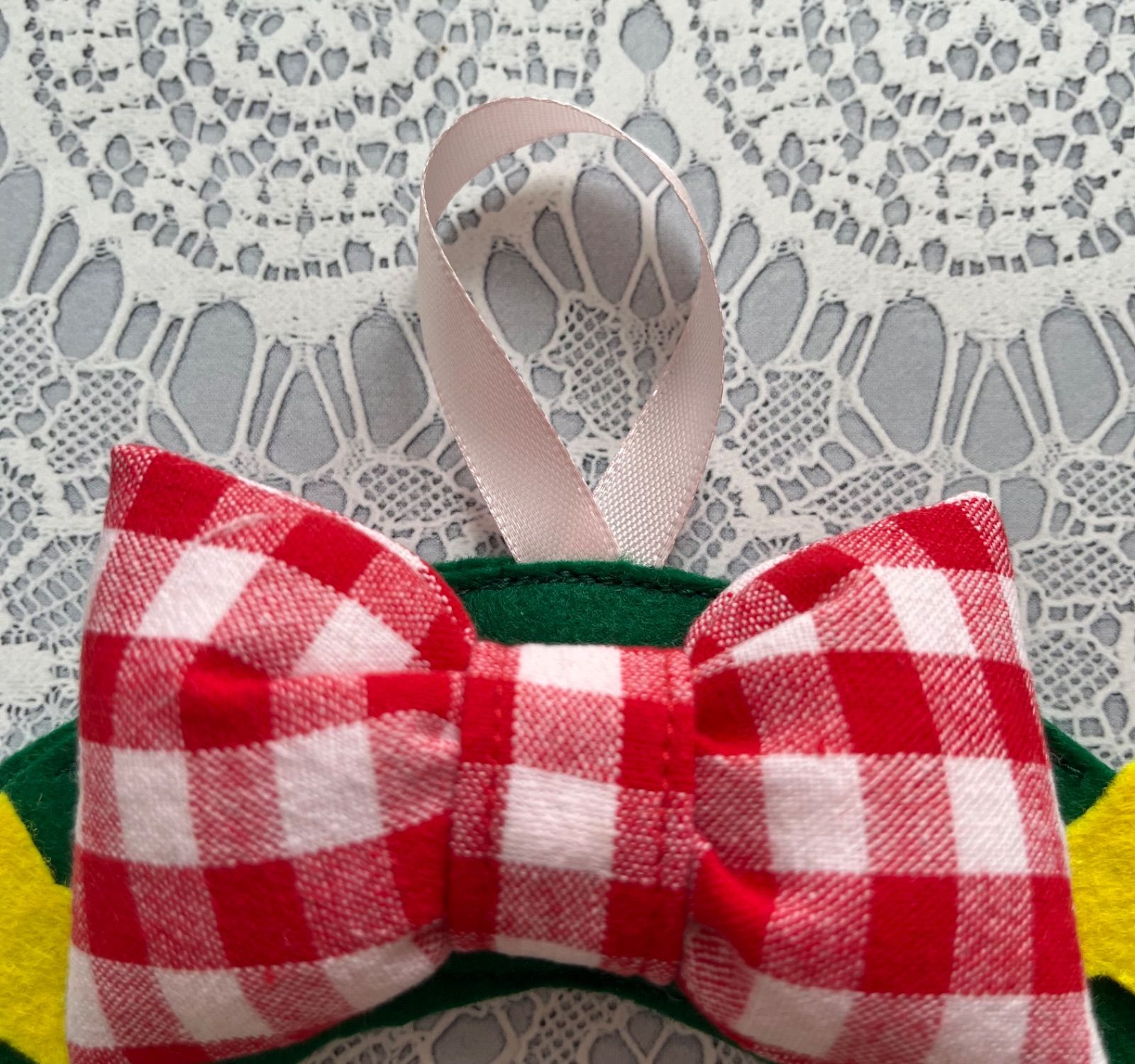 PE48☆クリスマス フェルトリース 飾り ボタン練習 ハンドメイド 療育