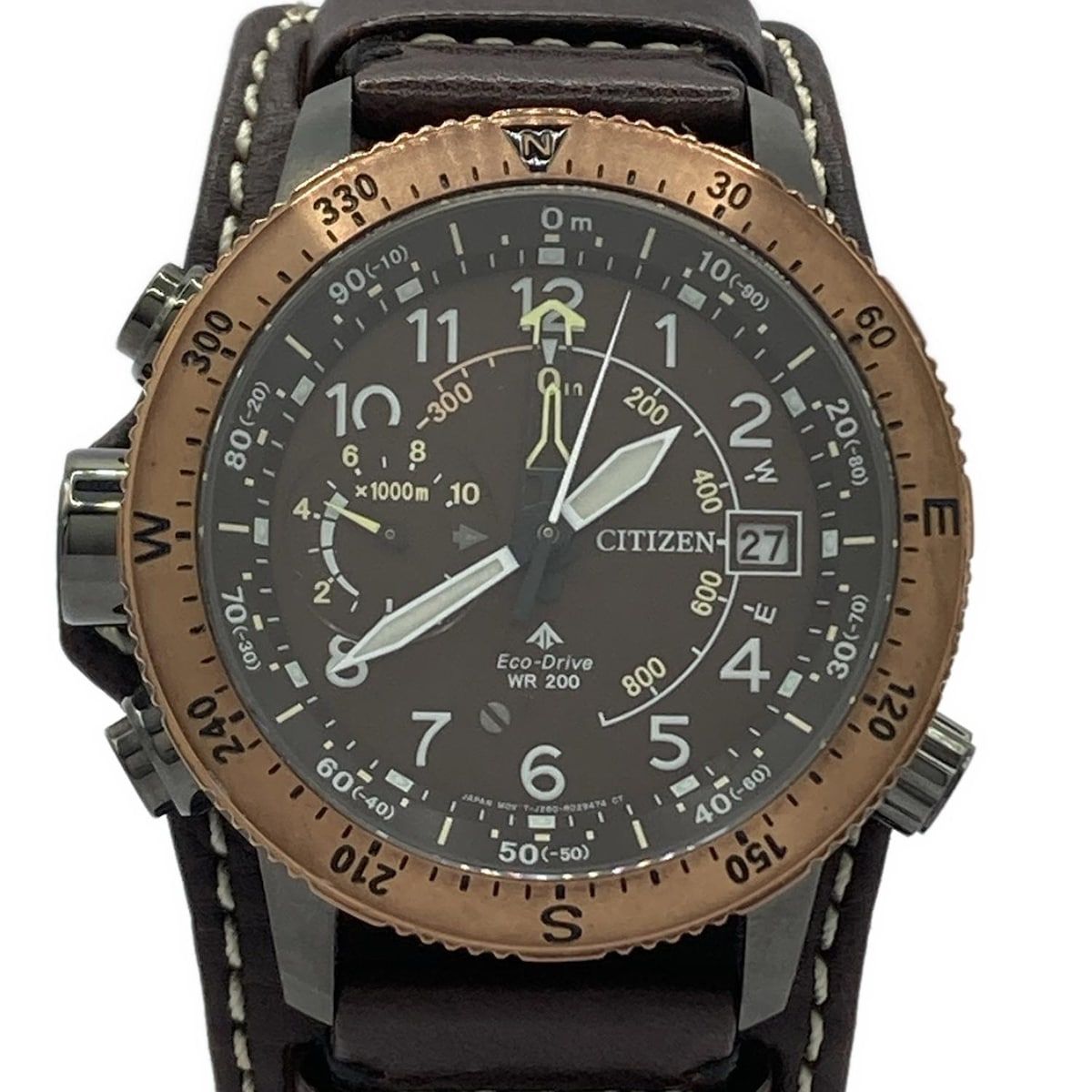CITIZEN シチズン 腕時計 PROMASTER プロマスター J280-R013572 メンズ エコドライブ|600本 ダークブラウン