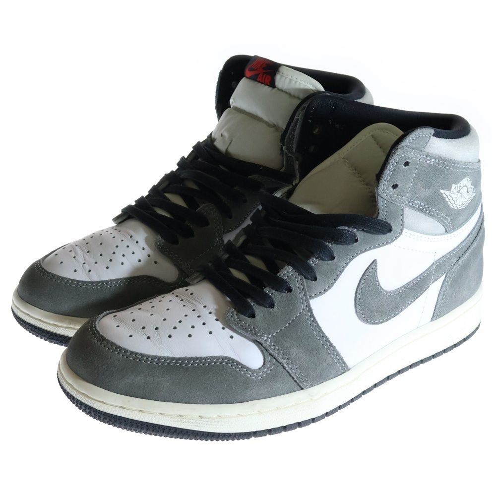 Air Jordan ハイカットスニーカー グレー/ブラック NIKE (ナイキ) AIR JORDAN 1 RETRO HIGH OG BLACK AND SMOKE
