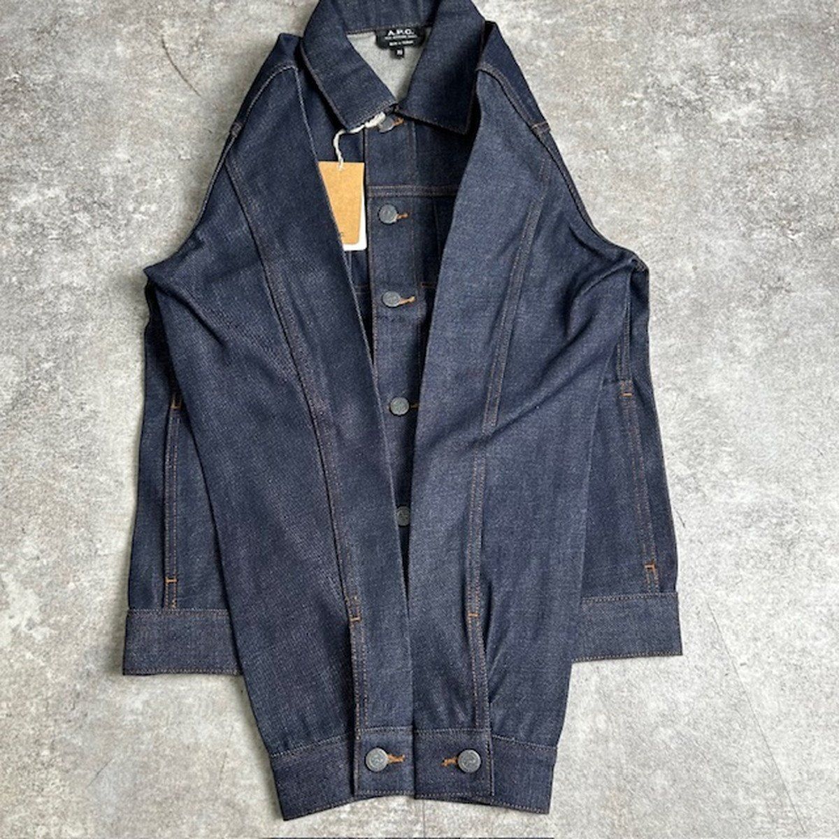 アーペーセー　マカオ製　デニムジャケット　Ｇジャン　y2k 濃紺　A.P.C アーペーセー マカオ製 デニムジャケット Gジャン y2k 濃紺