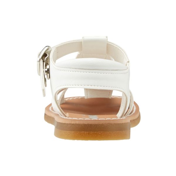 ミキハウス mikihouse メッシュ編み キッズサンダル サマーシューズ 17cm 白 01