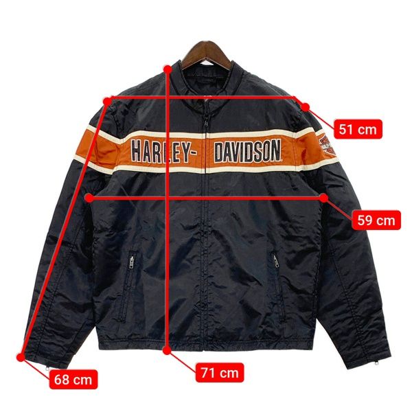 HARLEY DAVIDSON / ナイロンジャケット/M/ナイロン/BLK/98537-14VM ハーレーダビッドソン ジェネレーションズ ナイロン ジャケット