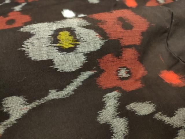 平和屋着物○久留米絣 単衣 綿 枝花文 逸品 DAAT9103az - メルカリ