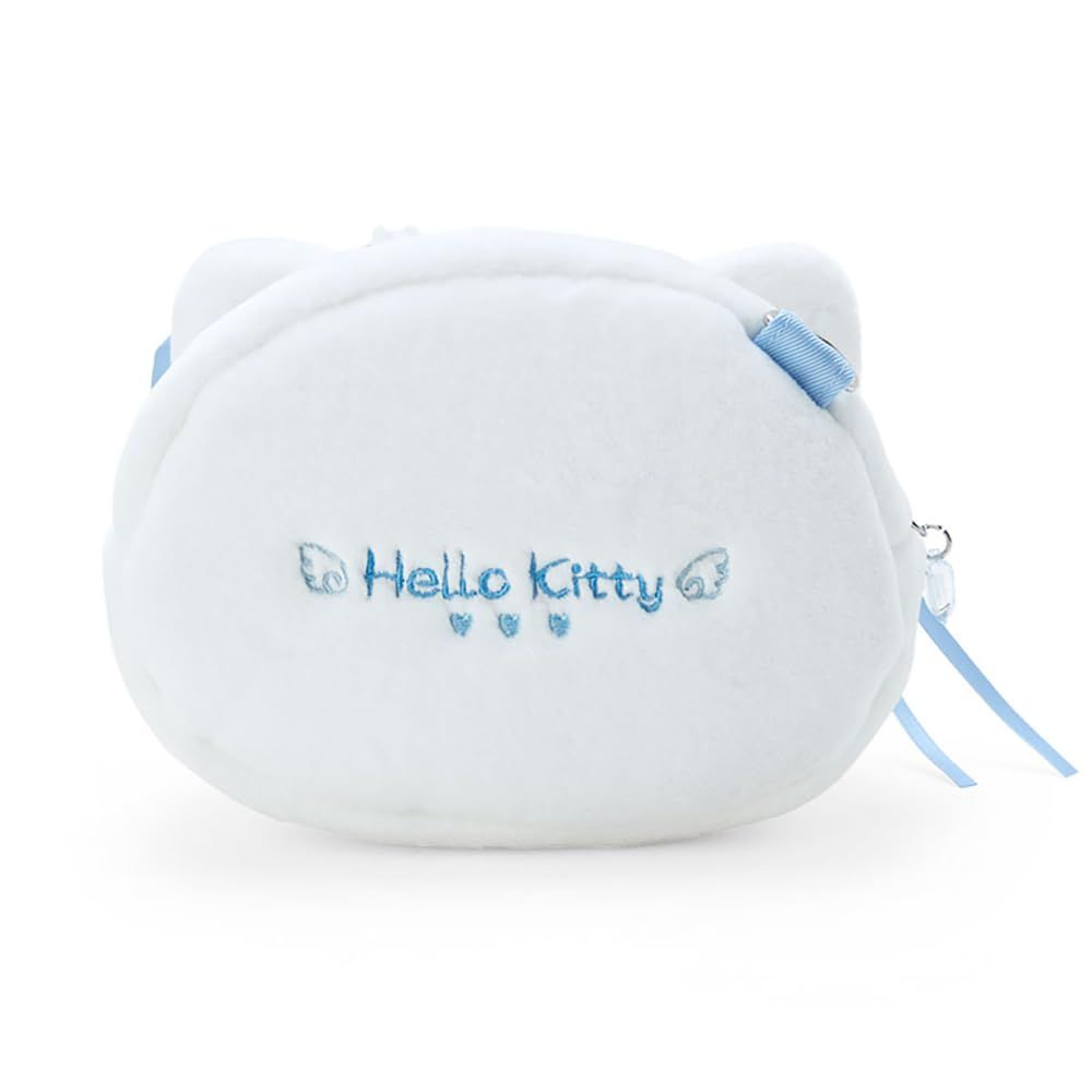 [サンリオ] ハローキティ フェイス形ポシェット水色デイズ キティちゃん hello kitty 13.7×17×8cm キャラクター 760471 [ハローキティ] ハローキティ フェイス形ポシェット水色デイズ サンリオ(SANRIO) ブルー・ネイビー&frasl;青色系）の サンリオ（ショルダーバッグ フェイス形ショルダーバッグ｜サンリオオンライン