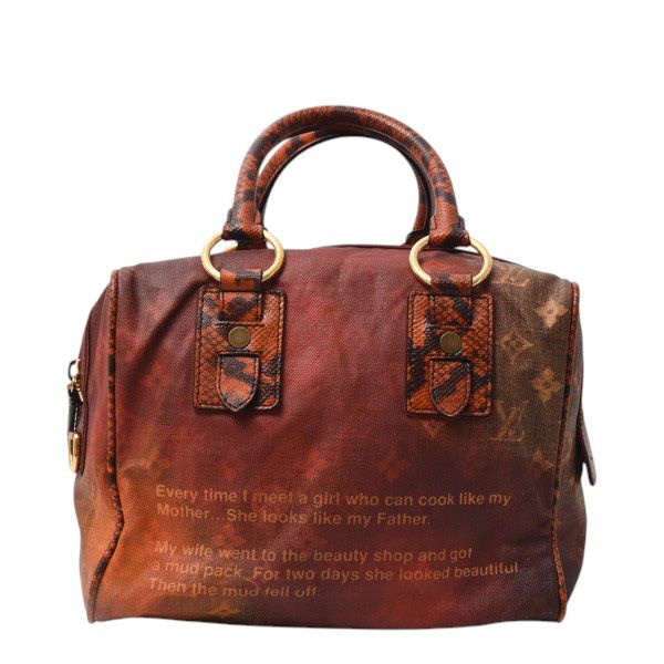 ルイヴィトン バッグ レディース モノグラムジョーク マンクレイジー ハンドバッグ ブラウン系 レッド系 Louis Vuitton M95737