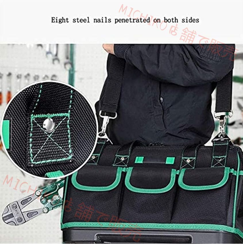 気分の上がる 工具収納バッグ ツールバッグ 工具バッグ 工具袋 大口収納 工具収納袋 大容量 作業用 XLarge52*29*36cm X-Large