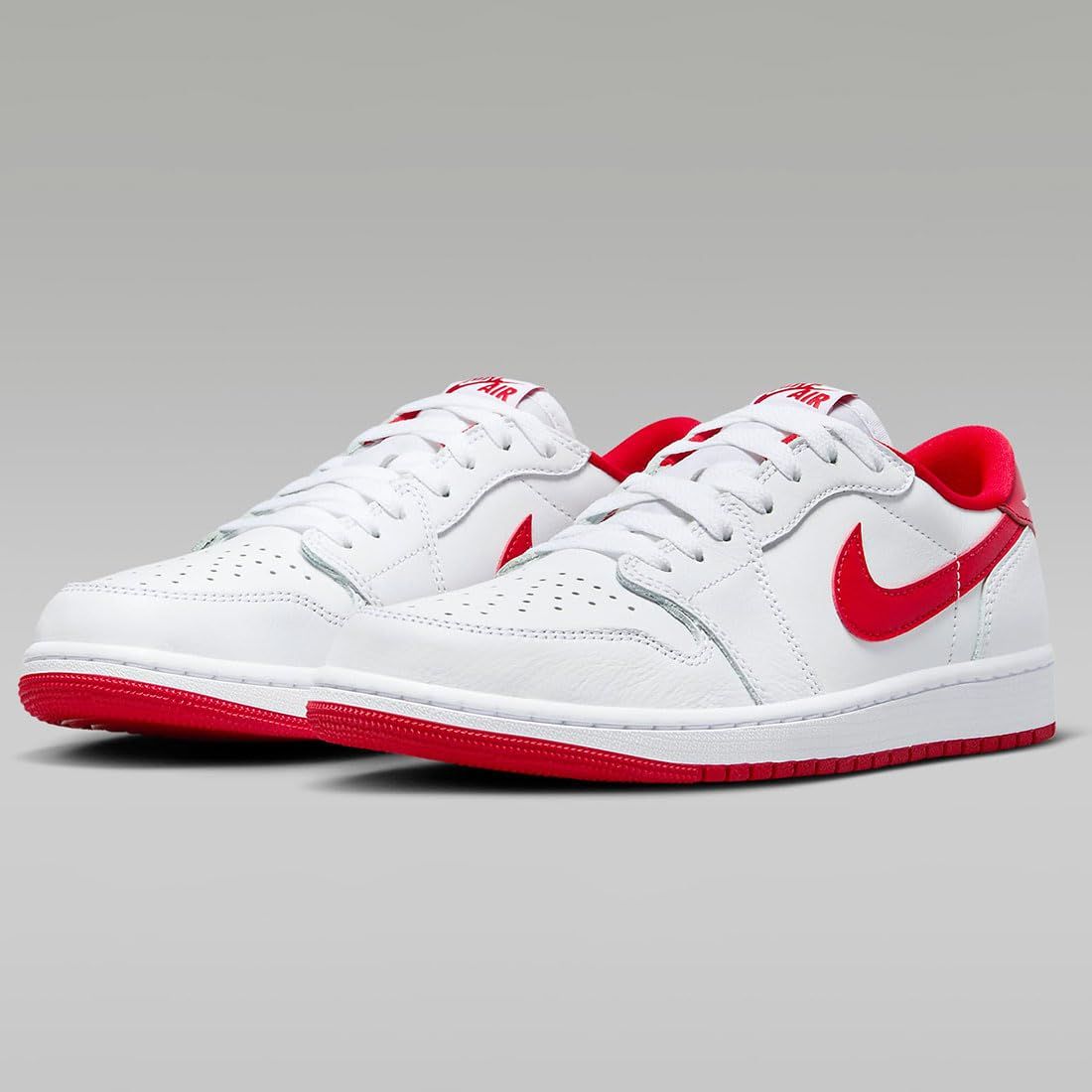[ナイキ] エア ジョーダン 1 ロー OG AIR JORDAN 1 LOW OG ホワイト/ホワイト/ユニバーシティレッド CZ0790-161 日本国内正規品 27.0cm [ホワイト/ホワイト/ユニバーシティレッド] [27.0 cm]