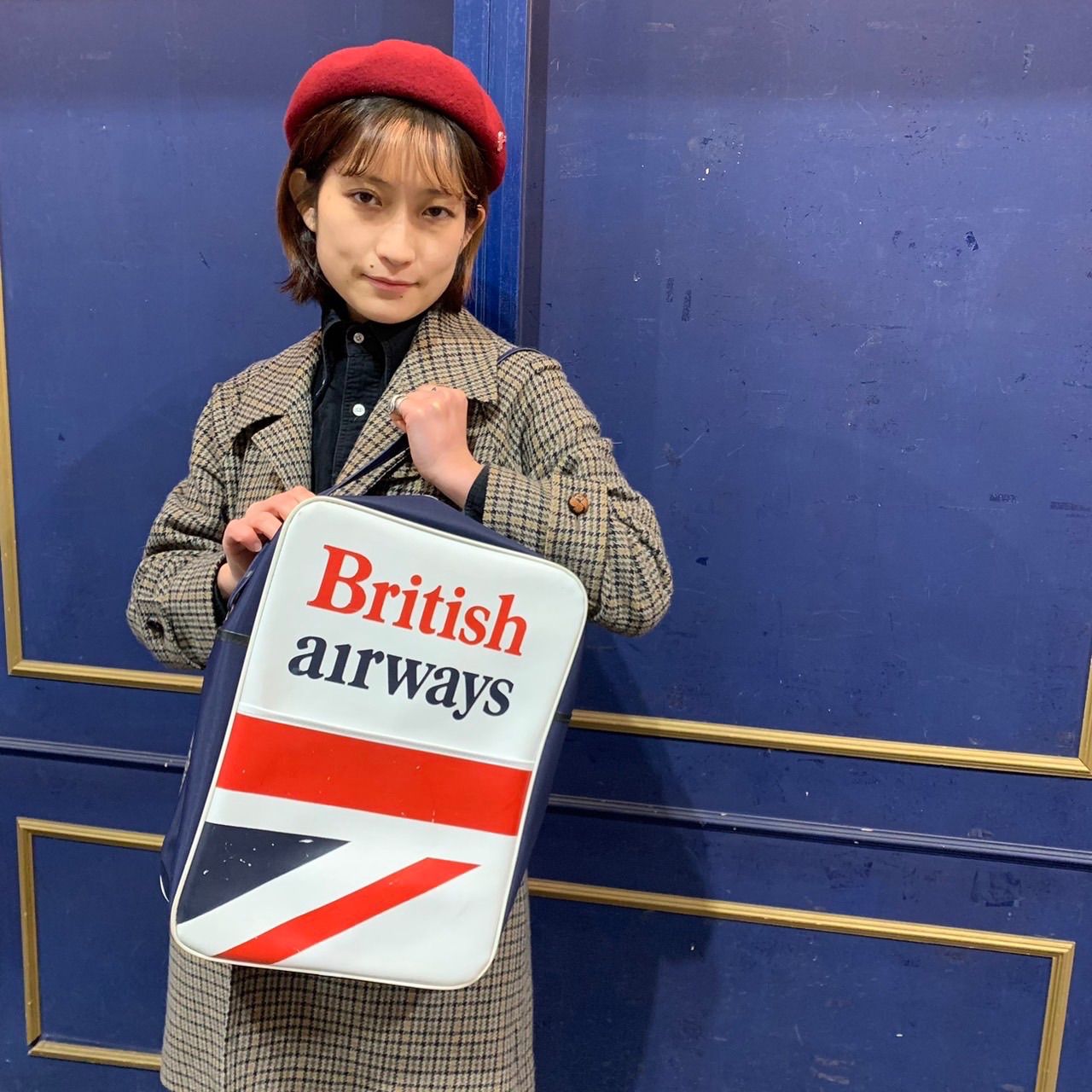 ブリティッシュエアウェイズ　バッグ British Airways エアラインバッグ ヴィンテージバッグ airline