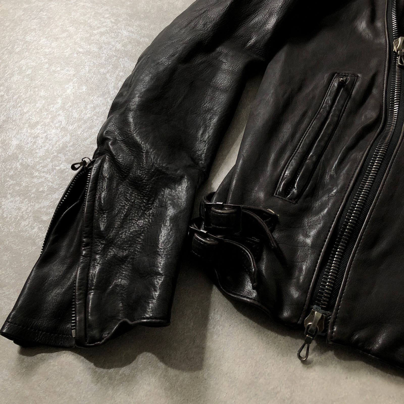 定価16万 KAZUYUKI KUMAGAI カーフレザー ライダース ジャケット 牛革 