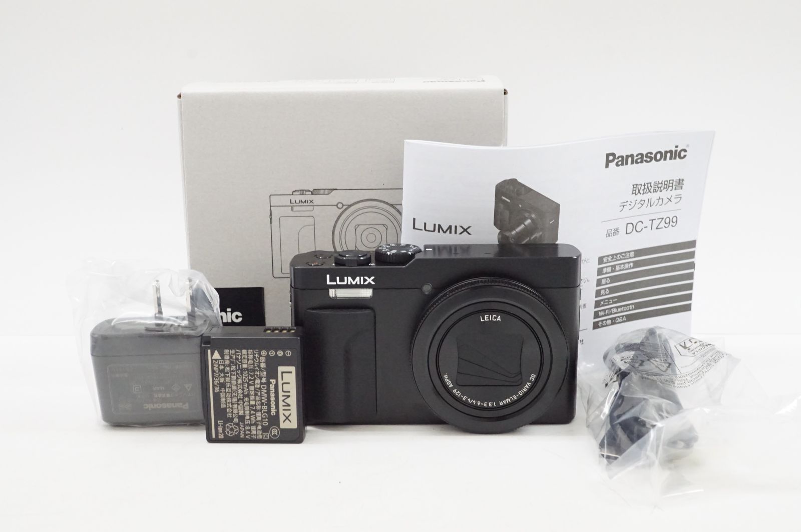 C282217 PanasoniC パナソニック LUMIX DC-TZ99 ブラック デジタルカメラ