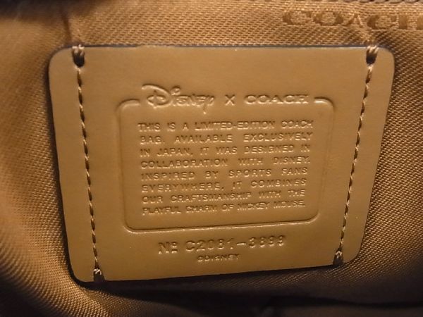 □新品同様□ COACH コーチ 3899 ディズニーコラボ ベースボール