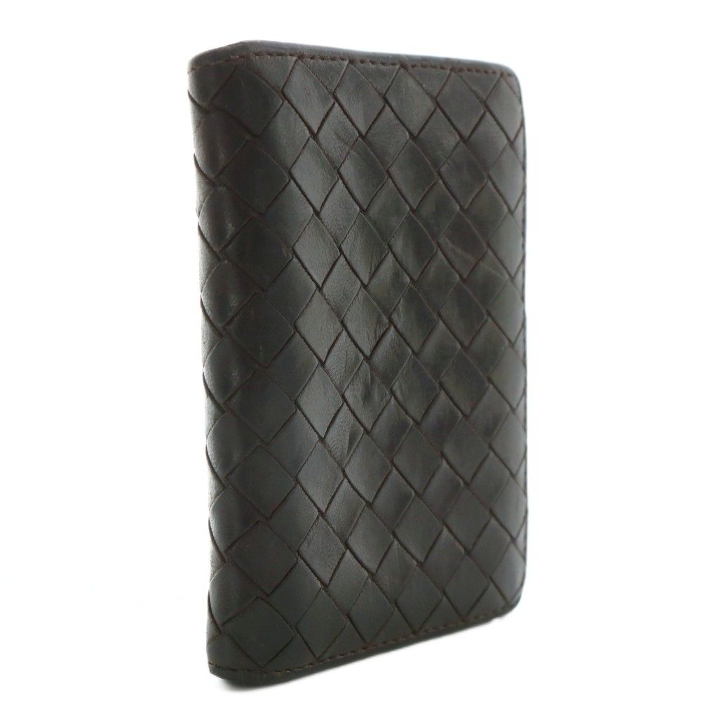 ボッテガヴェネタ 二つ折り財布◎イントレチャート ケース パスケース ボッテガヴェネタ ] イントレチャート パスケース付き二つ折財布