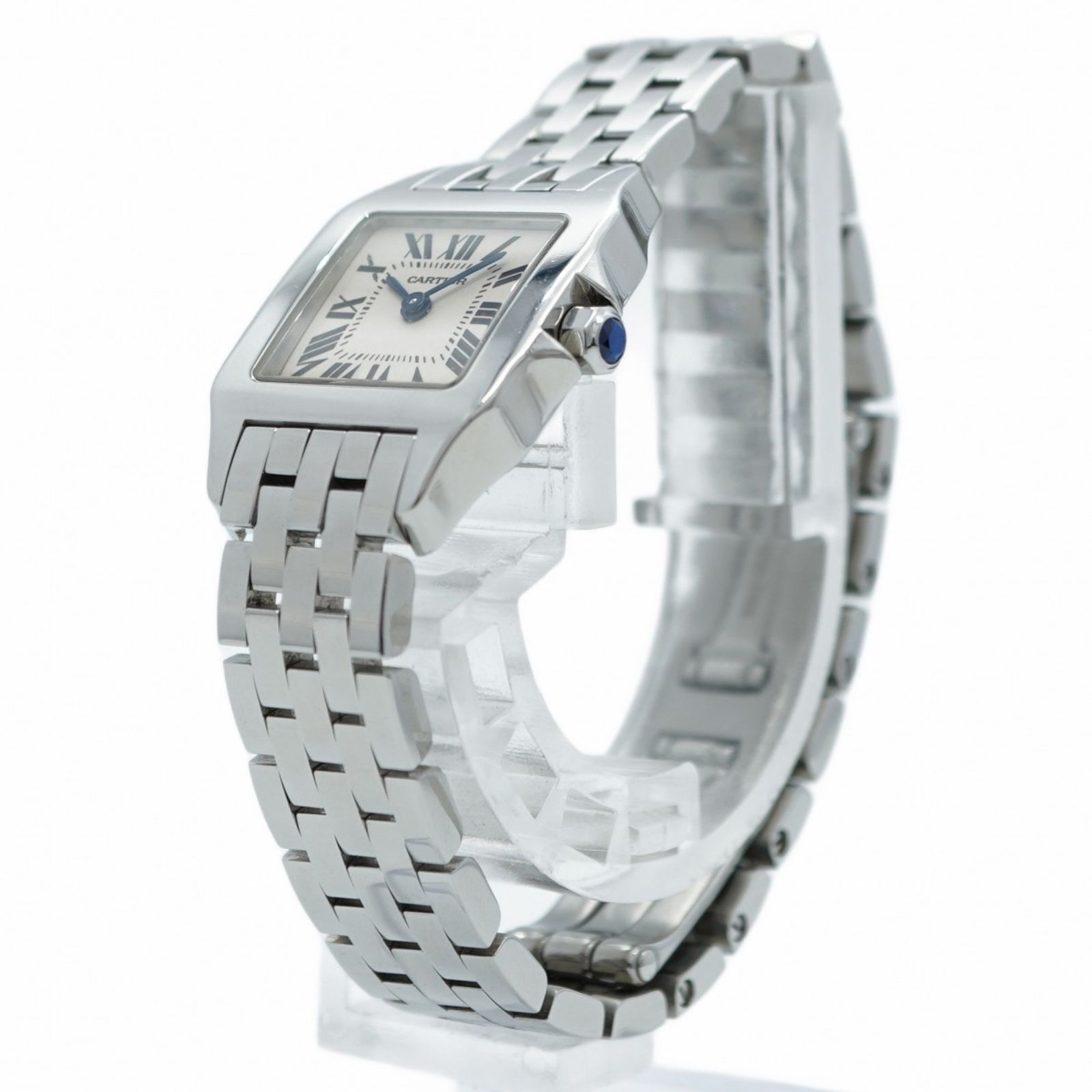 5wwi0040】カルティエ サントス W25064Z5 アイボリー文字盤【中古  