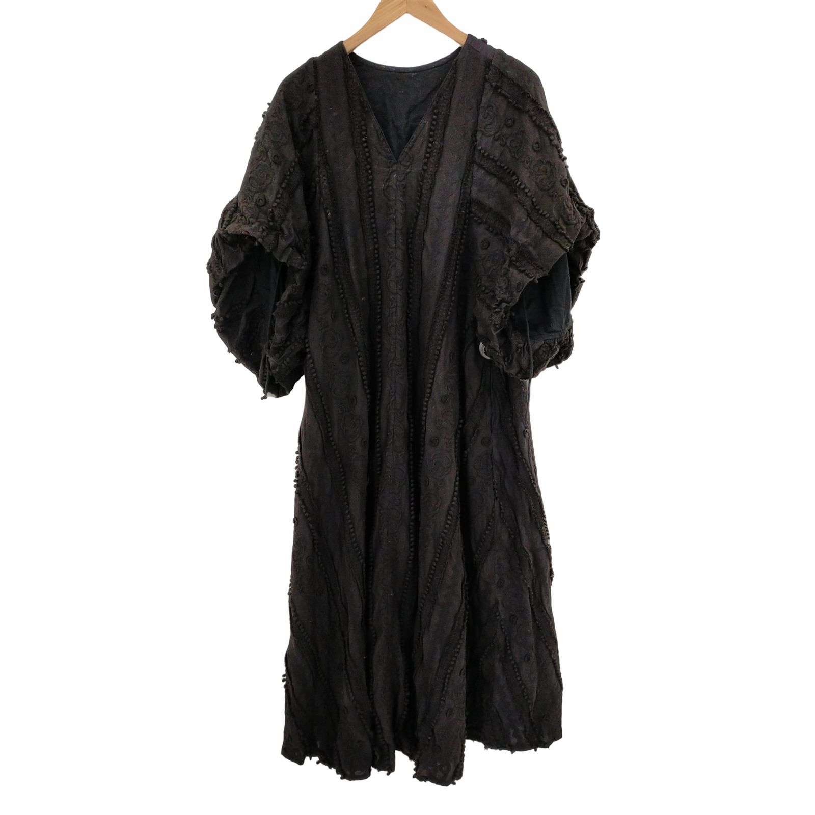ローレン louren 22SS flower embroidery balloonsleeve dress 