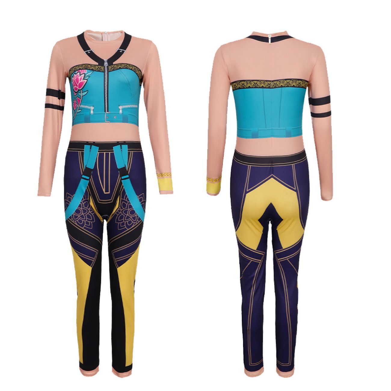 KPOPガールズ! デーモン・ハンターズ ゾーイ 風コスプレ 子供ボディー