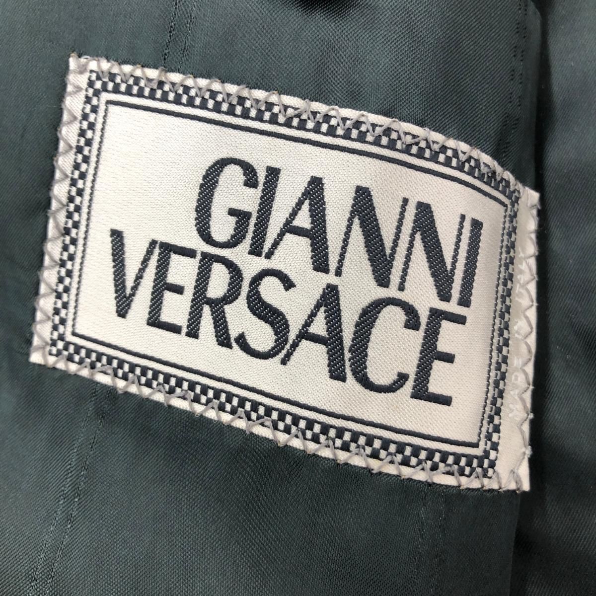 ✴️ Gianni Versace ジャンニヴェルサーチ ショール セットアップ サイズ 50 パンツ表記なし ブラック メンズ 3タックスラックス 240001145612