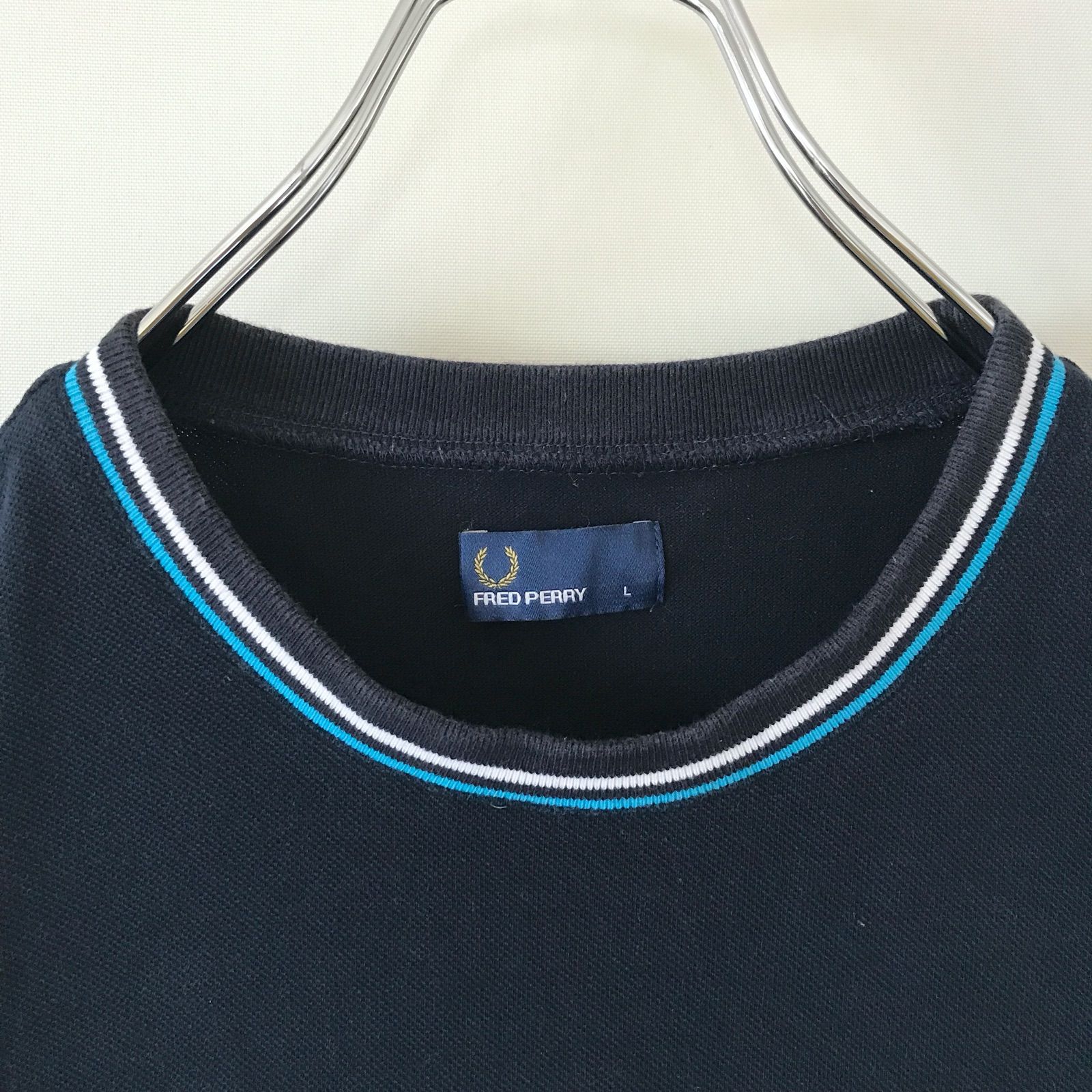 FRED PERRY 鹿の子シャツ Lサイズ SHIPS別注 FRED PERRY・鹿の子 Tシャツ ネイビー Lサイズ - メルカリ