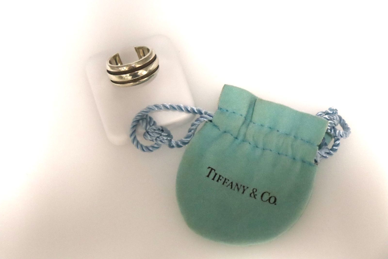Tiffany & Co. ティファニー シルバー ストライプ ダブルライン