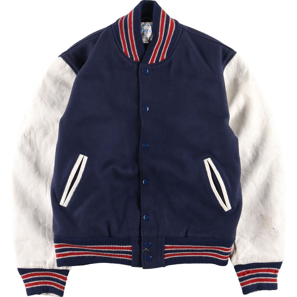 50s ウールスタジャン vintage USA製 navy アワードジャケット USA製