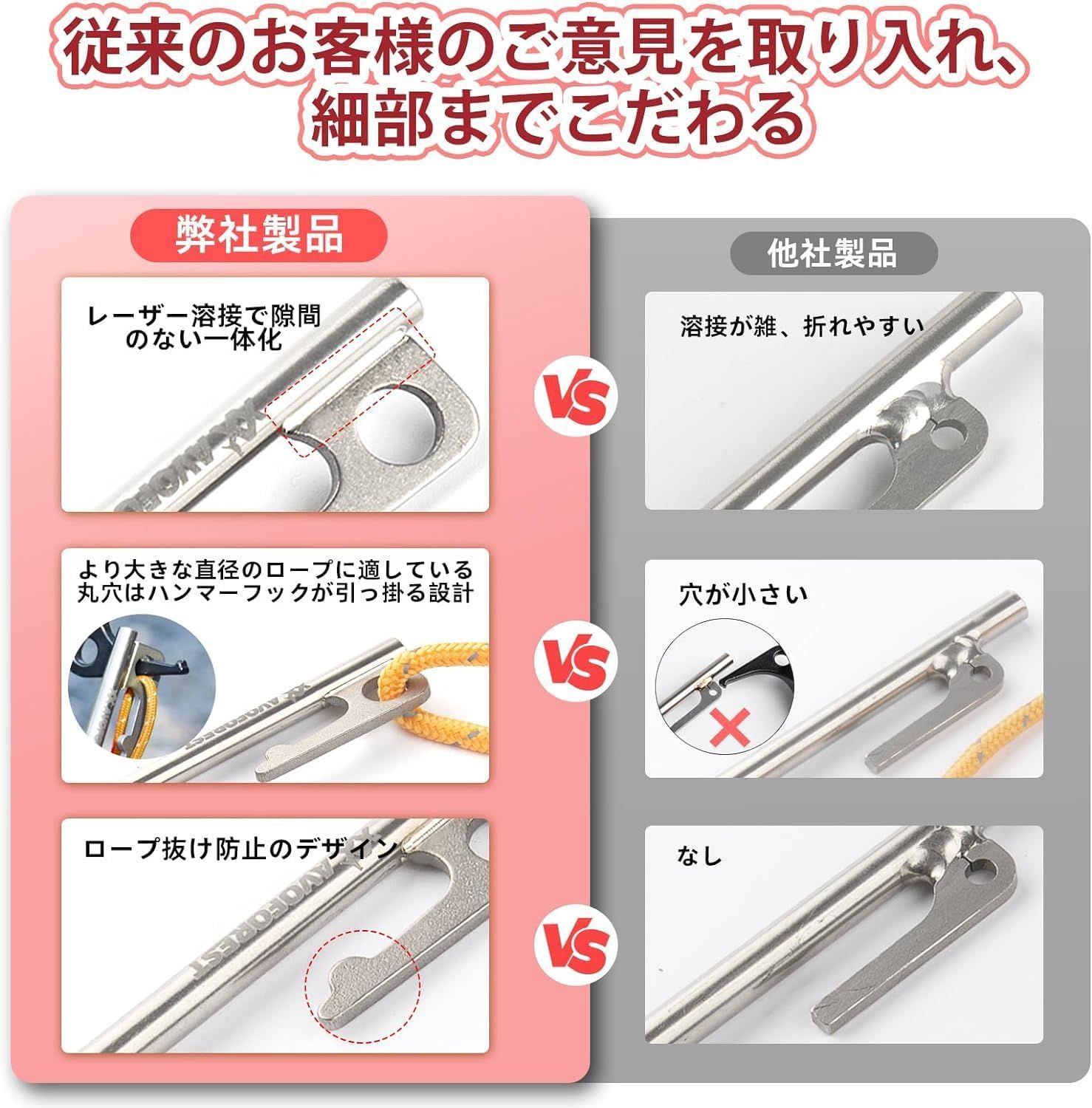 チタンペグ50本　数量限定　特化販売　テント チタンペグ50本数量限定特化販売テント