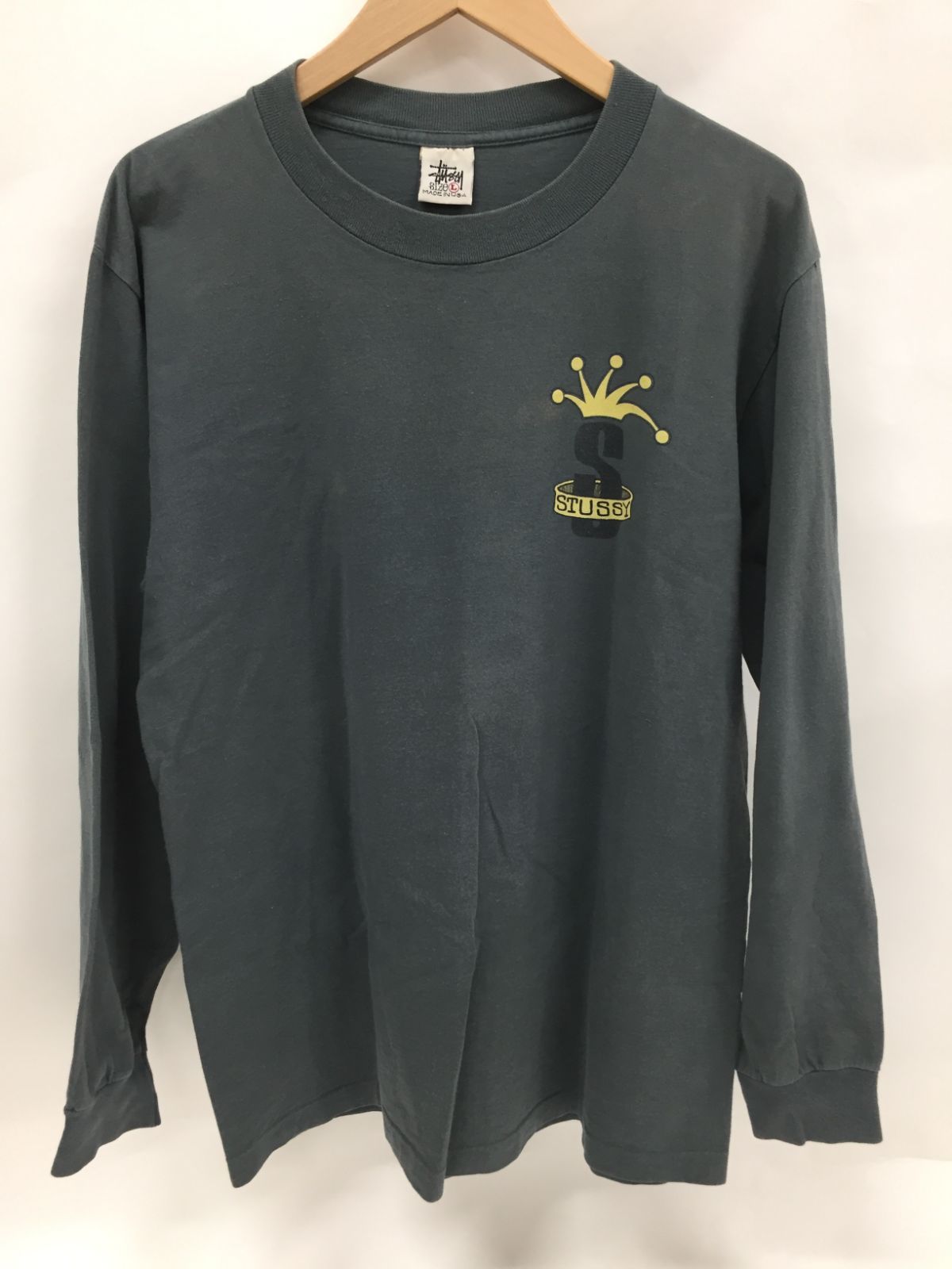 90s old stussy tシャツ CROWN RENOWN ブラック Stussy 90's クラウンS ロゴTシャツ ヴィンテージ - メルカリ