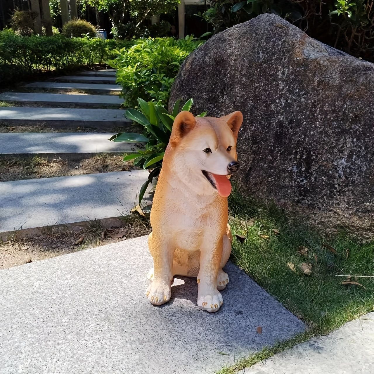 柴犬オブジェ エクステリア ガーデンオブジェ イヌ 犬 置物 375-269 柴犬オブジェ エクステリア ガーデンオブジェ イヌ 犬 置物 375-269