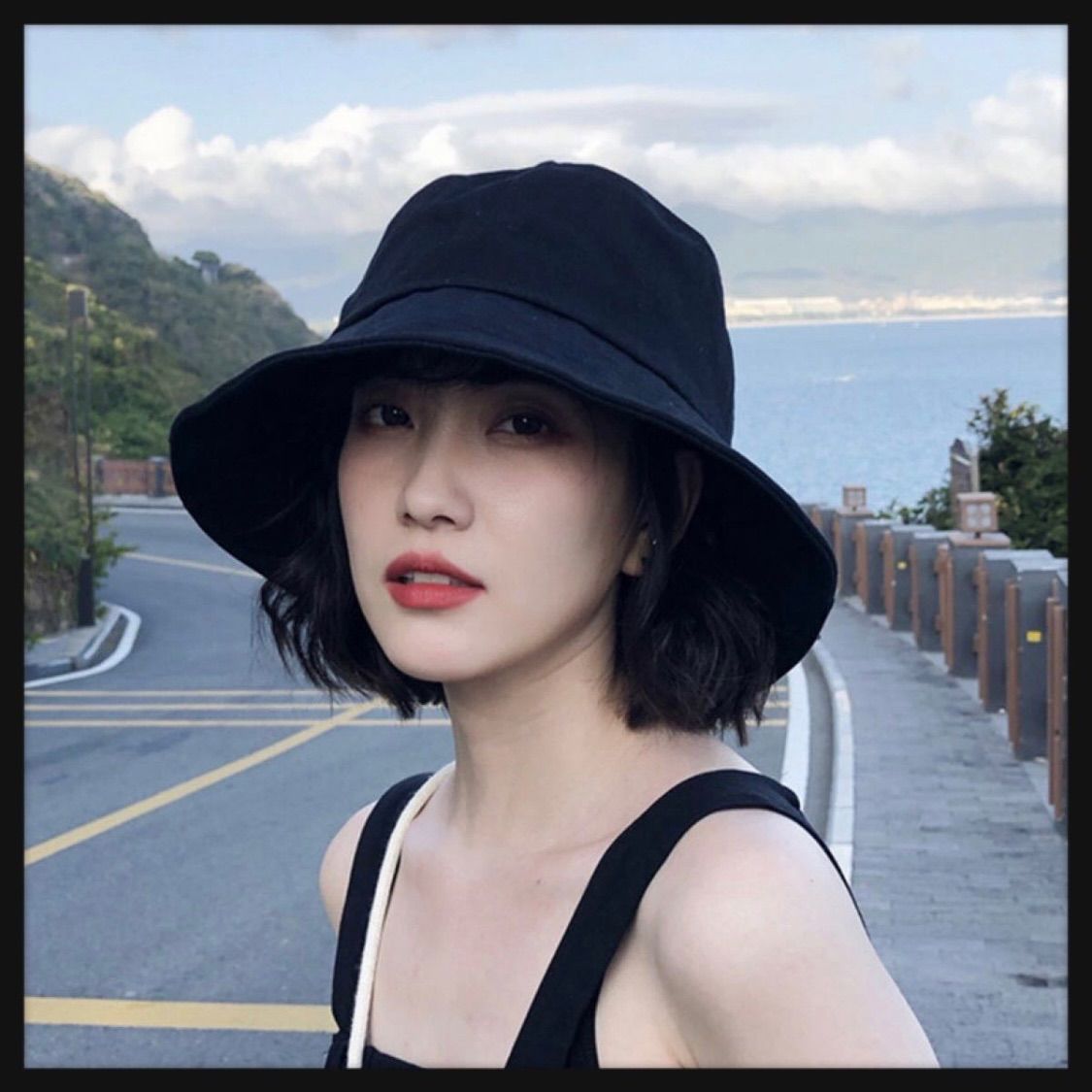 返品不可】 バケットハット ユニセックス 男女兼用 小顔効果 紫外線対策 韓国