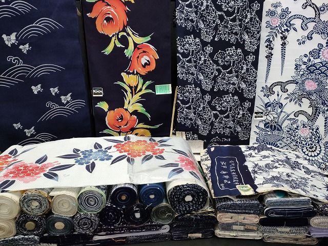 平和屋本店 浴衣反物 まとめて 45点 鳥 松竹梅 花柄 さざ波ゆかた もめん蝋纈染 江戸秀粋染 秀峰ゆかた しじら織 など 全て ppp2892