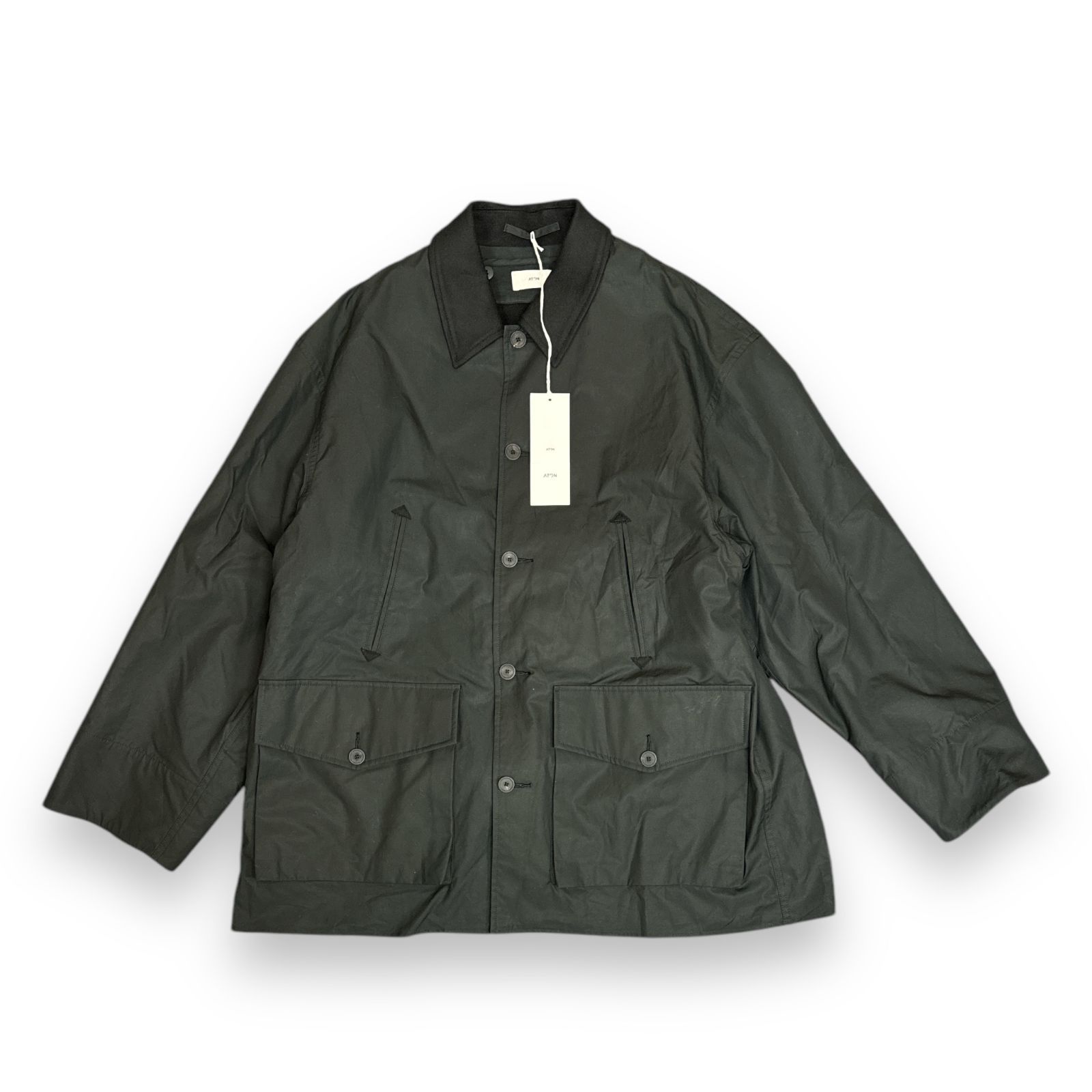 ATON NATURAL DYED WEATHER SAFARI JACKET ATON Natural Dyed Weather