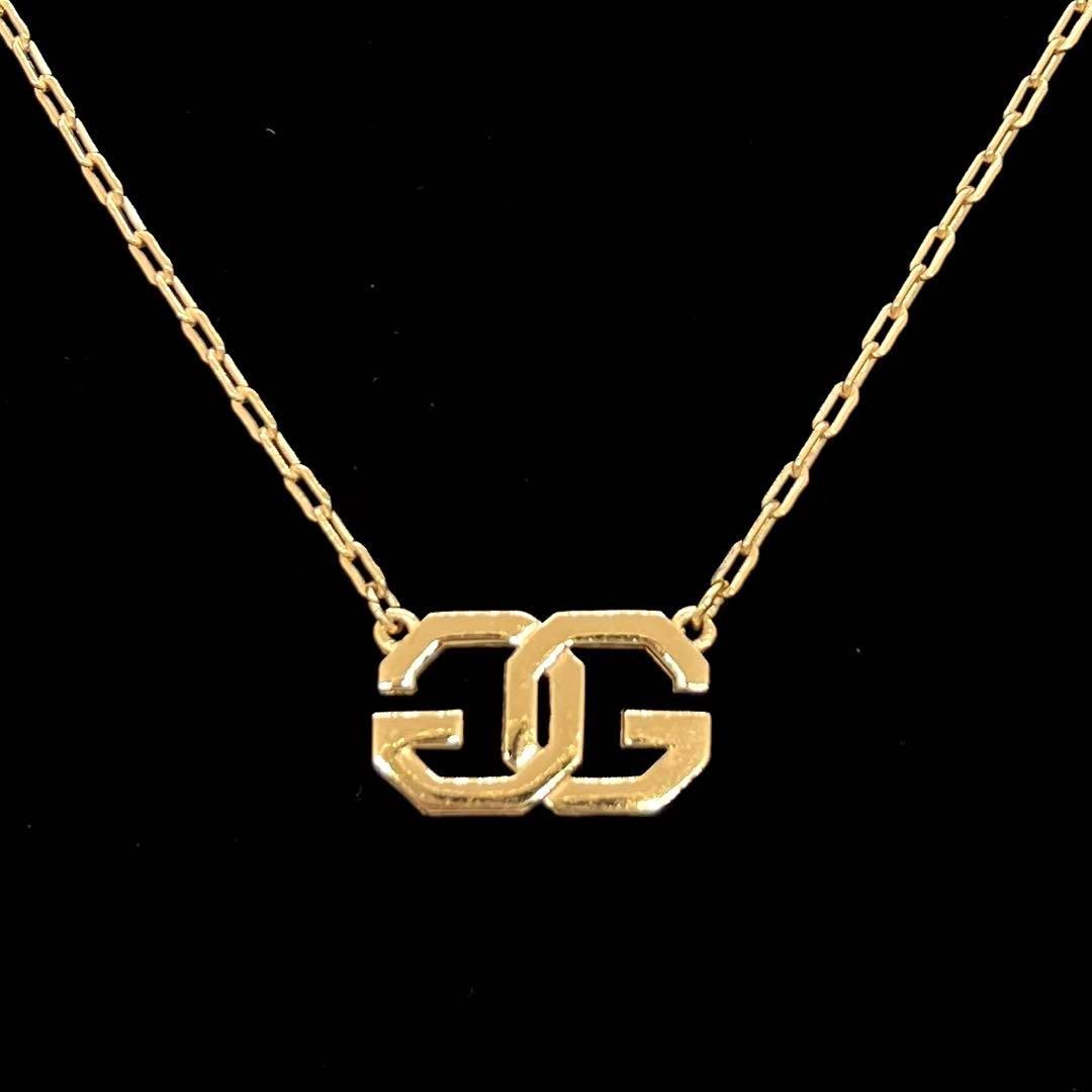美品☆ GIVENCHY ジバンシー ヴィンテージ ネックレス GG ゴールド