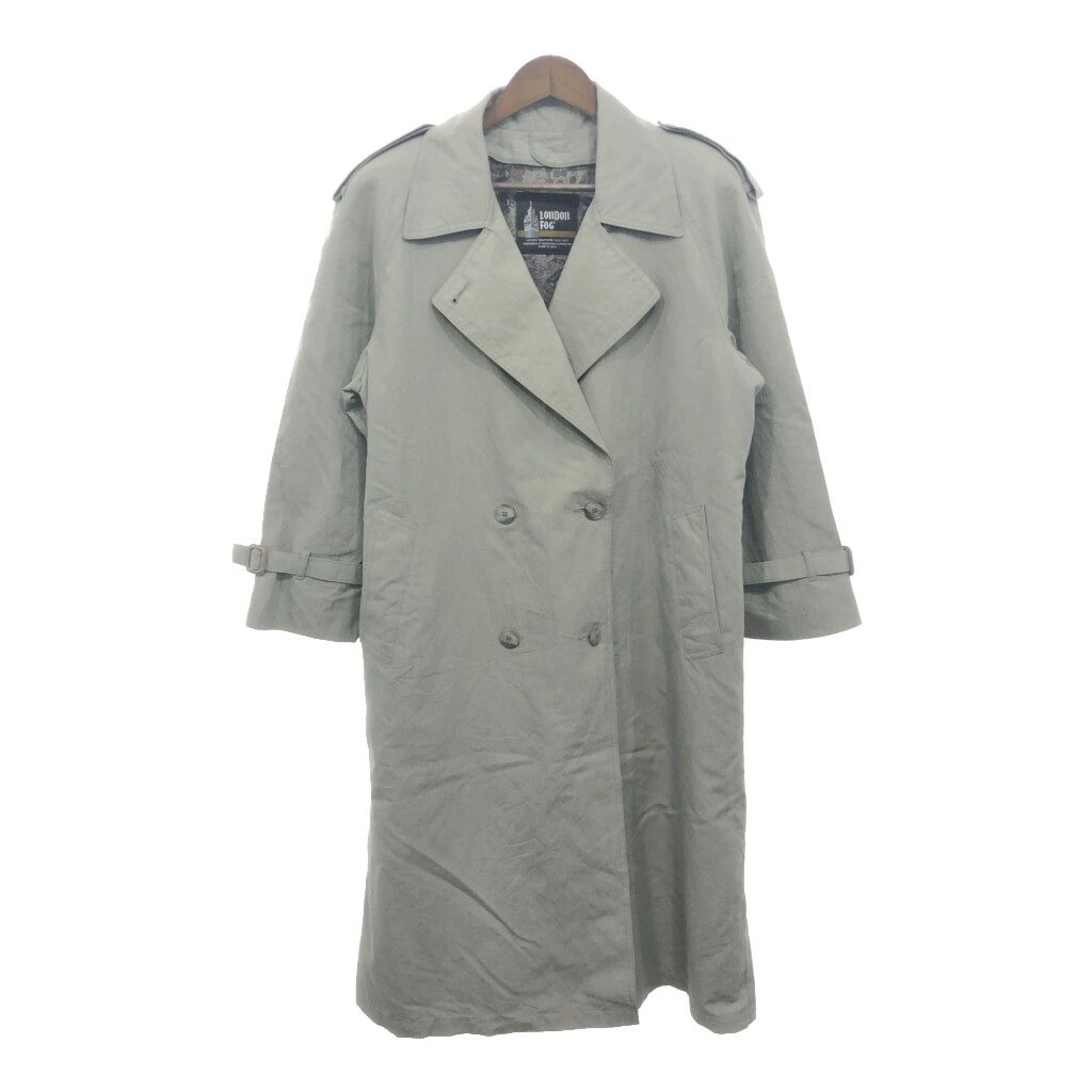 90年代 USA製 London Fog ロンドンフォグ トレンチコート グレー