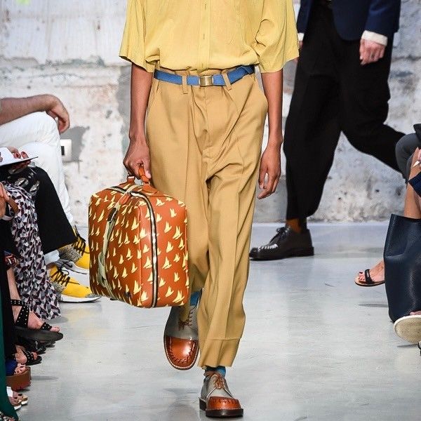 MARNI マルニ 18SS ウールトロピカルワイドスラックスパンツ M05KA0087
