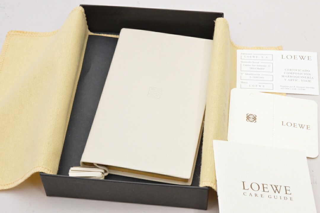 ロエベ LOEWE ノート CUADERNO BLANCON NATURAL オフホワイト レディース F-ST1677