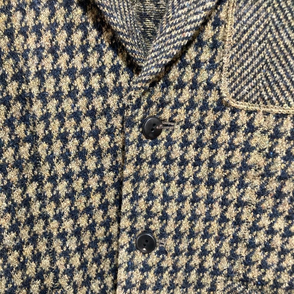 ✨美品✨45R✨シェットランド✨ジャケット✨千鳥格子✨ヘリンボーン 美品 45R フォーティファイブアール 千鳥格子 ヘリンボーン