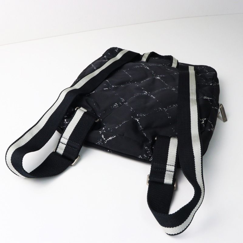 希少 美品 シャネル CHANEL 旧トラベルライン ナイロン リュックサック