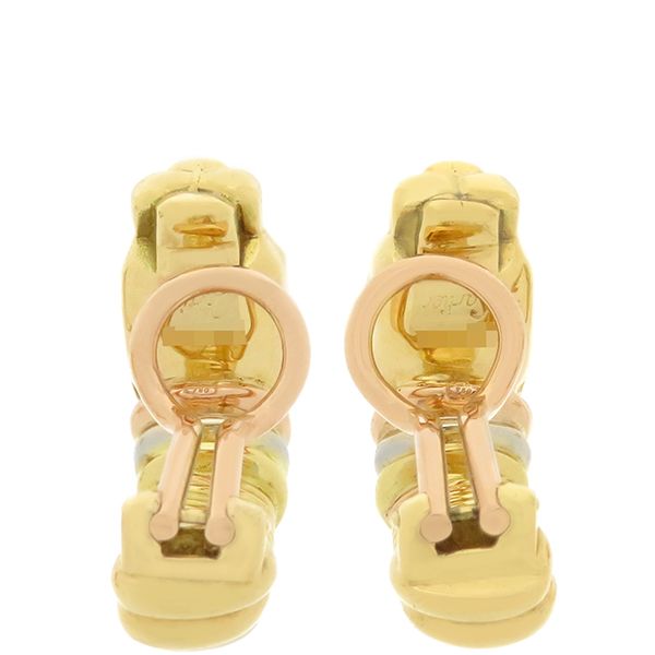 カルティエ Cartier イヤリング パンテール クーガー K18YG K18PG  