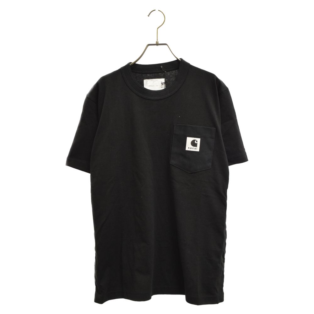カラーブラック黒１　sacai × Carhartt WIP Tシャツ　黒　サカイ　新品