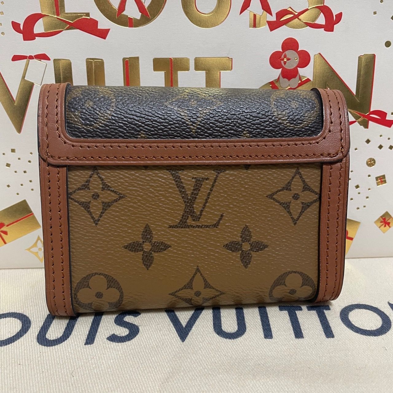 ルイヴィトン【現行未使用に近い】モノグラムポルトフォイユドーフィーヌコンパクト LOUIS VUITTON ルイヴィトン ポルトフォイユ・ドーフィーヌ