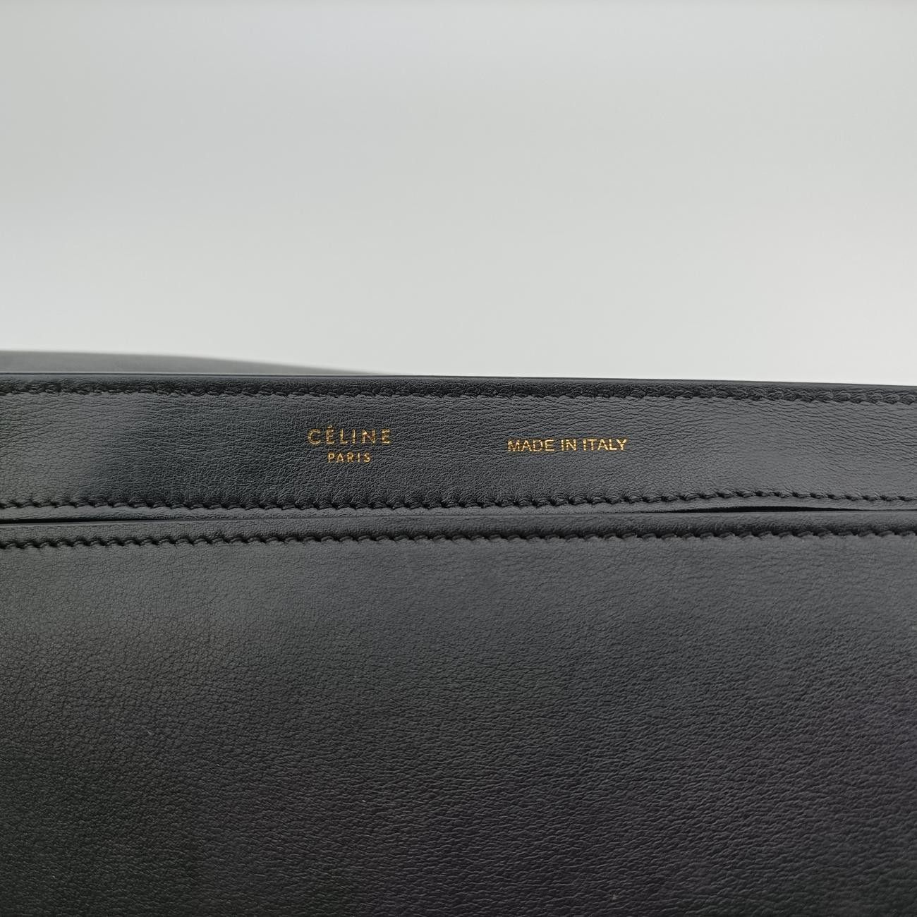 セリーヌCelineトラペーズスモールブルー×ブラック×グリーンレザー×スエードU-PA-0124