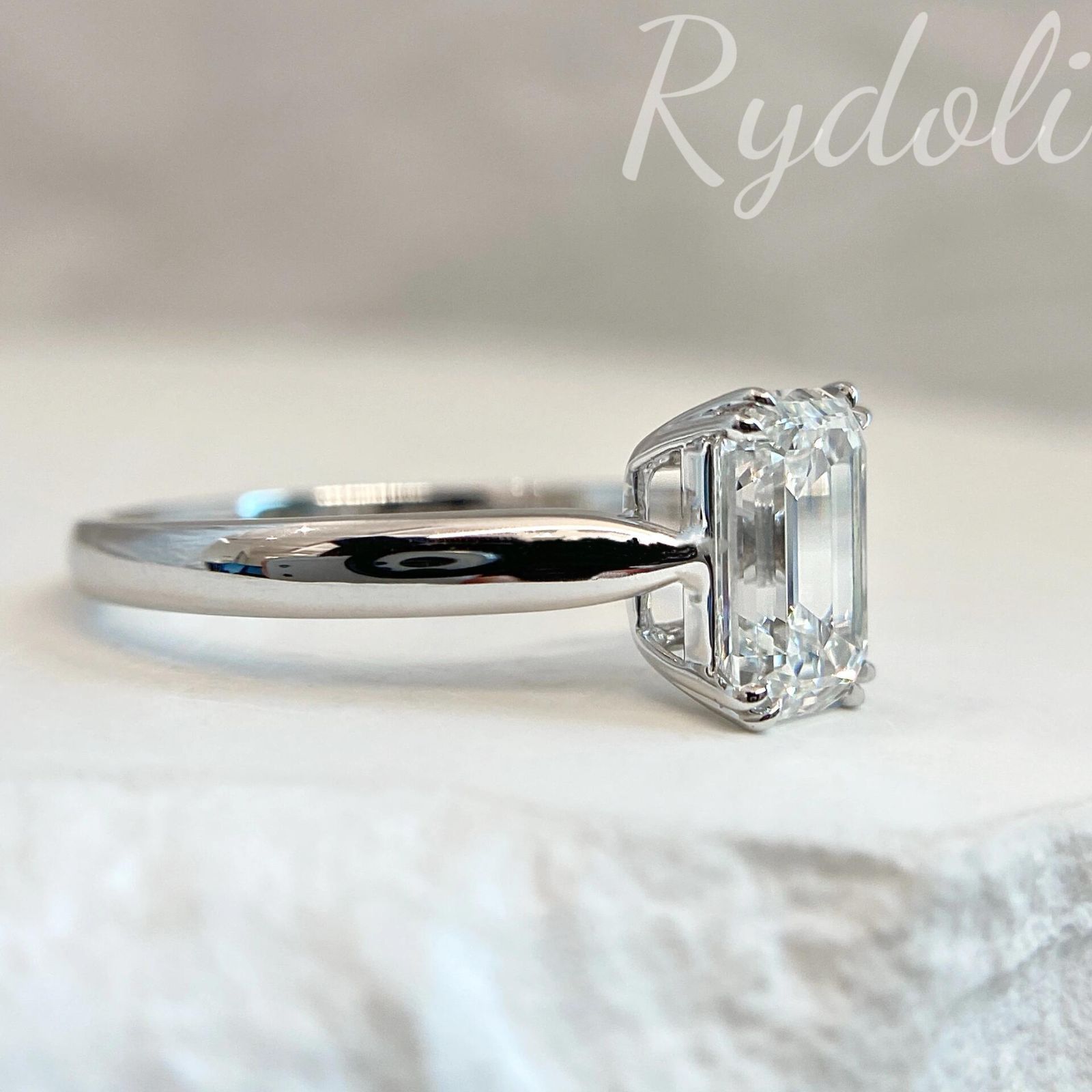 PT950 1.5ct オーダーメイドダイヤリング ラボグロウンダイヤモンド 