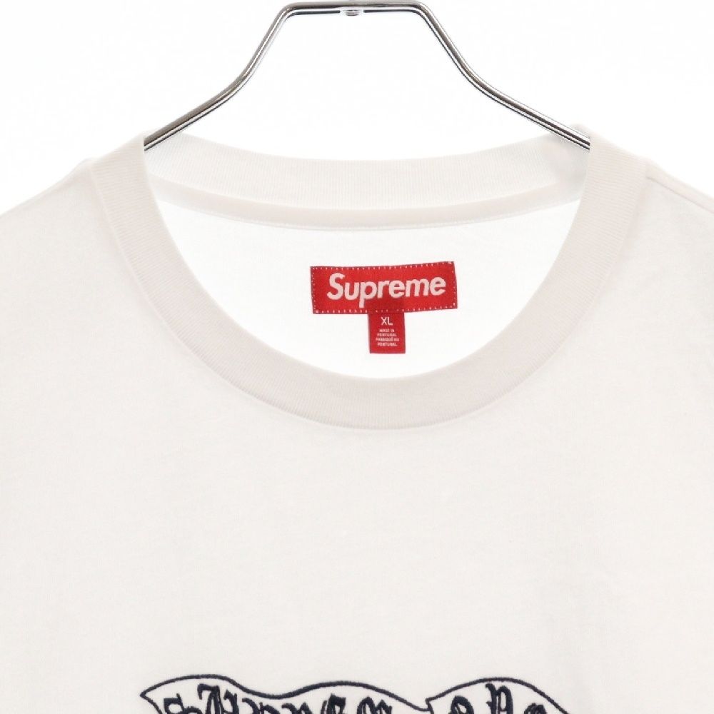 SUPREME (シュプリーム) 23AW Banner S/S Top Tee バナー 刺繍