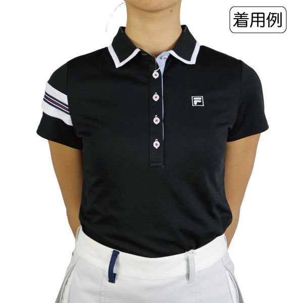 FILA | ポロシャツ レディース GOLF ゴルフウェア 半袖 フィラゴルフ フィラ - ロゴ 吸汗速乾 半袖ポロシャツ スポーツウェア UV 安い
