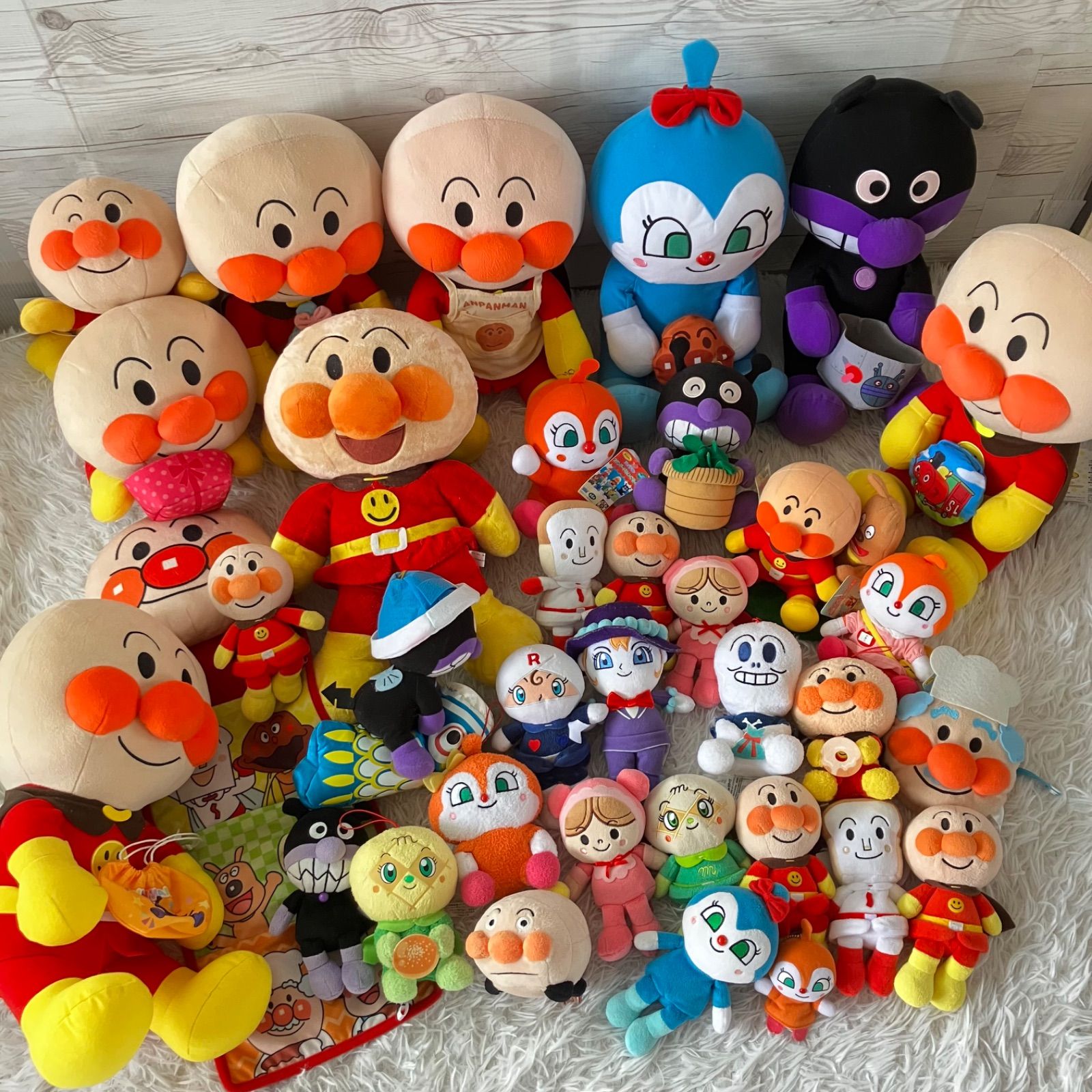 アンパンマン ぬいぐるみ 大量まとめ売り 35点セット タグあり多数 