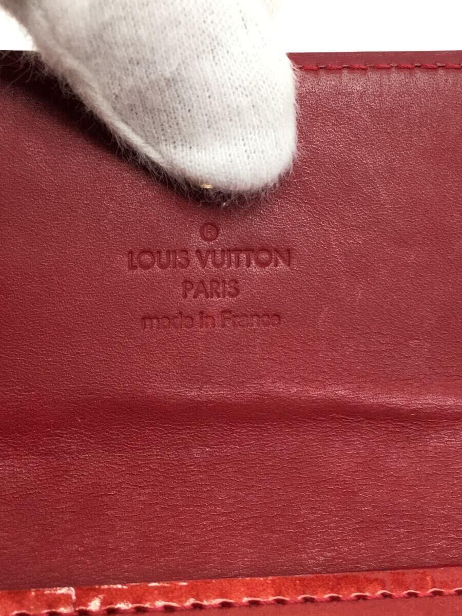 LOUIS VUITTON ポルト・モネ・ビエカルトクレディ_モノグラム・ヴェルニ_RED エナメル レッド レディース - メルカリ