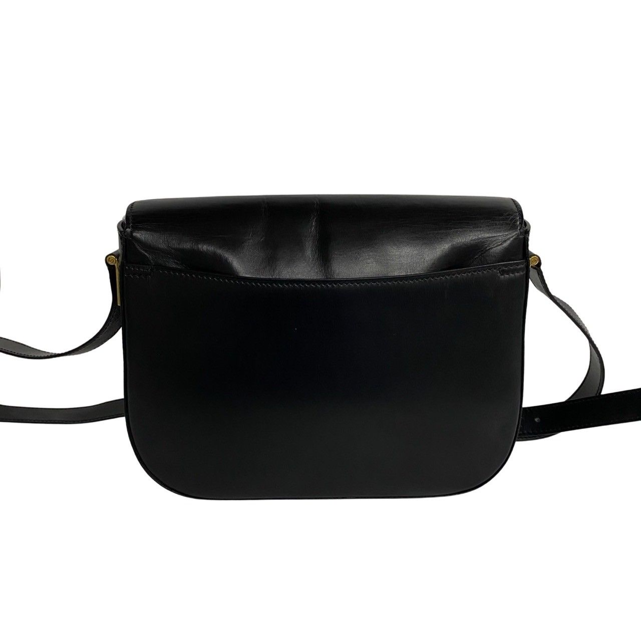 極 美品 保存袋付 CELINE セリーヌ ロゴ ターンロック カーフ レザー 