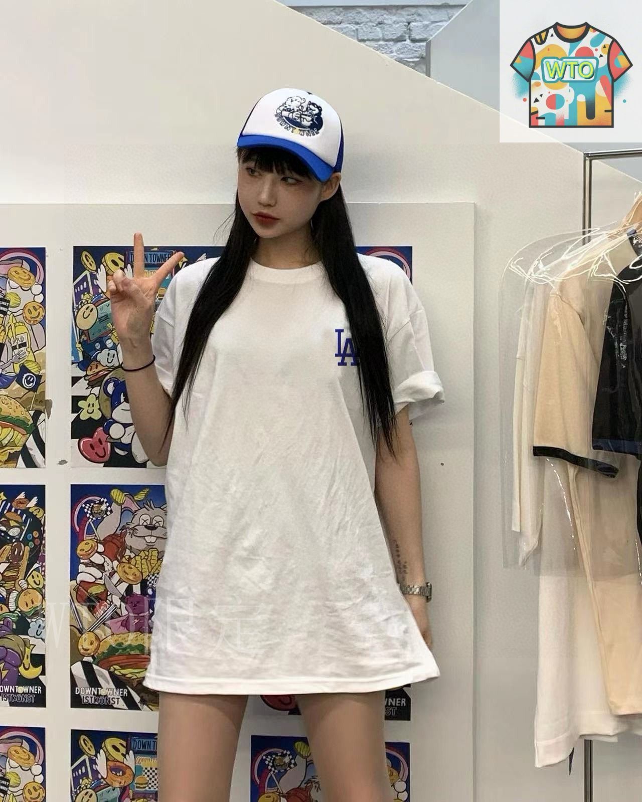 【今日特価】Mlb-La 韓国直営店限定 ヤンキーズハンバーガーカップル T