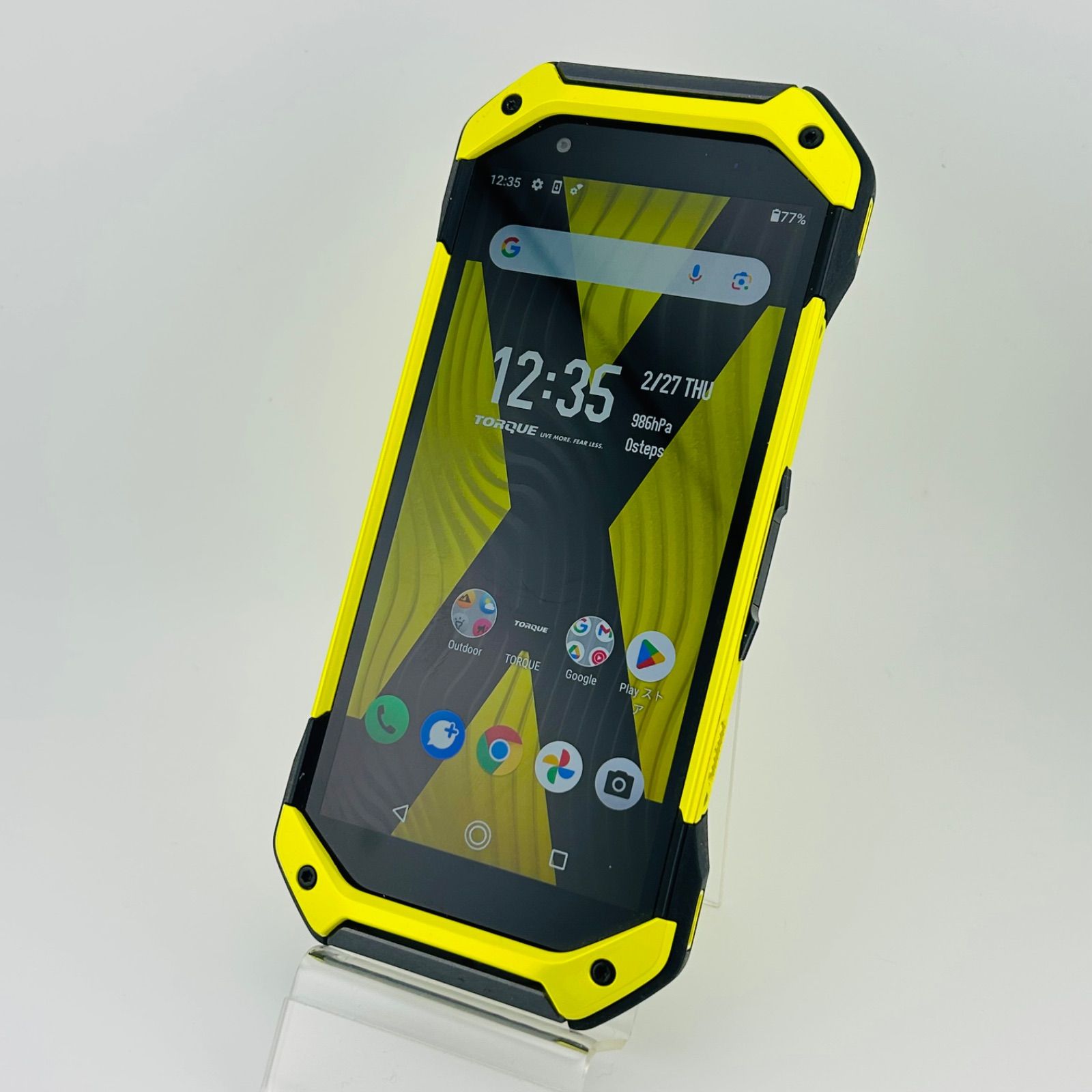 バッテリー良好 TORQUE 5G 128GB イエロー SIMフリー(simロック解除済) 白ロム 中古 本体 動作確認済  【最短送料無料】T-218