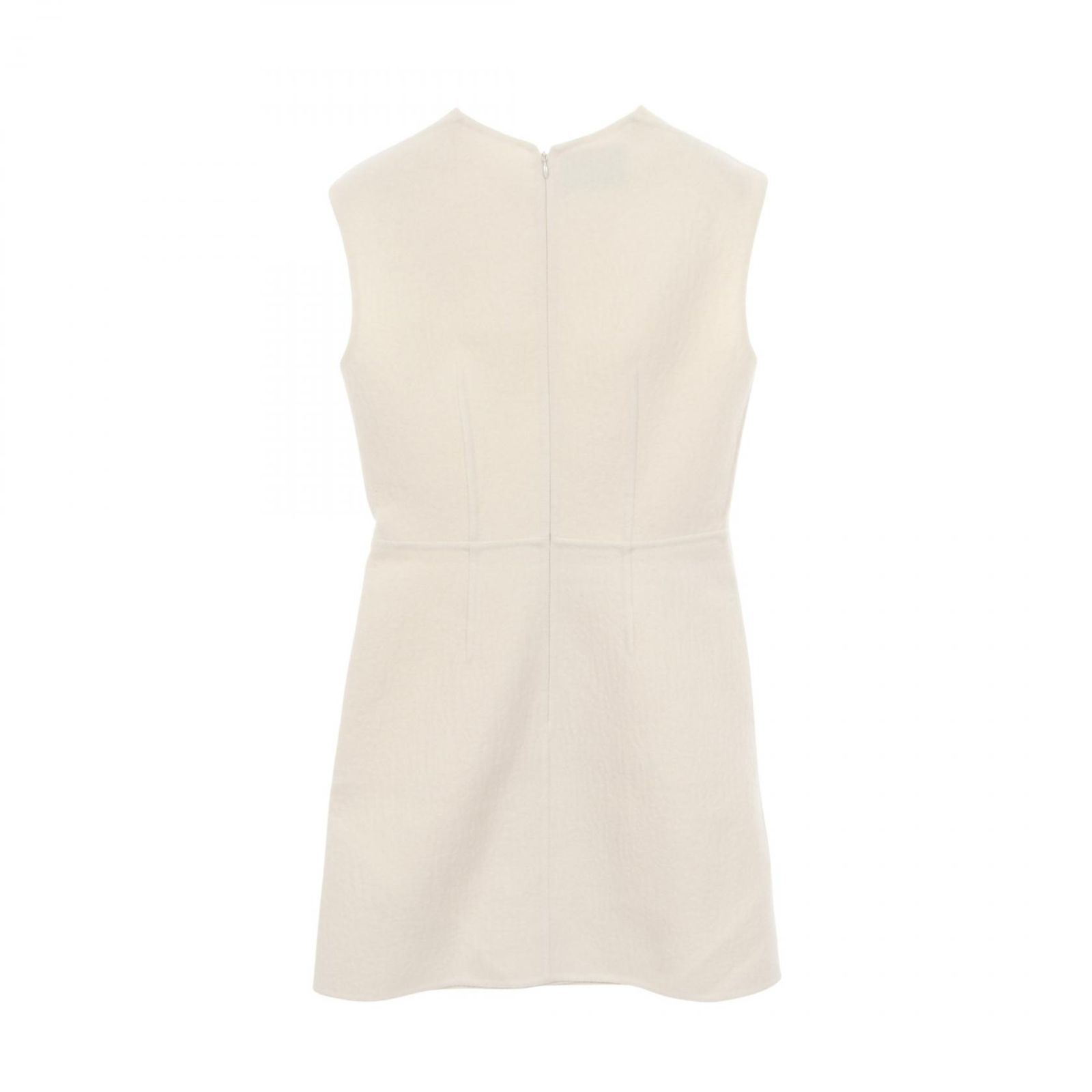 プラダ PRADA ワンピース ウォッシュドツイルミニドレス P3K49E ホワイト ウール ワンピース レディース Used A