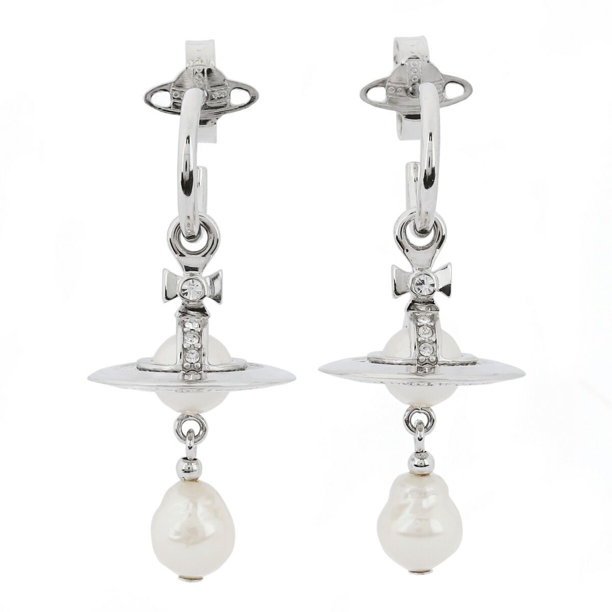 新品 ヴィヴィアン ウエストウッド Vivienne Westwood ピアス プラチナ  