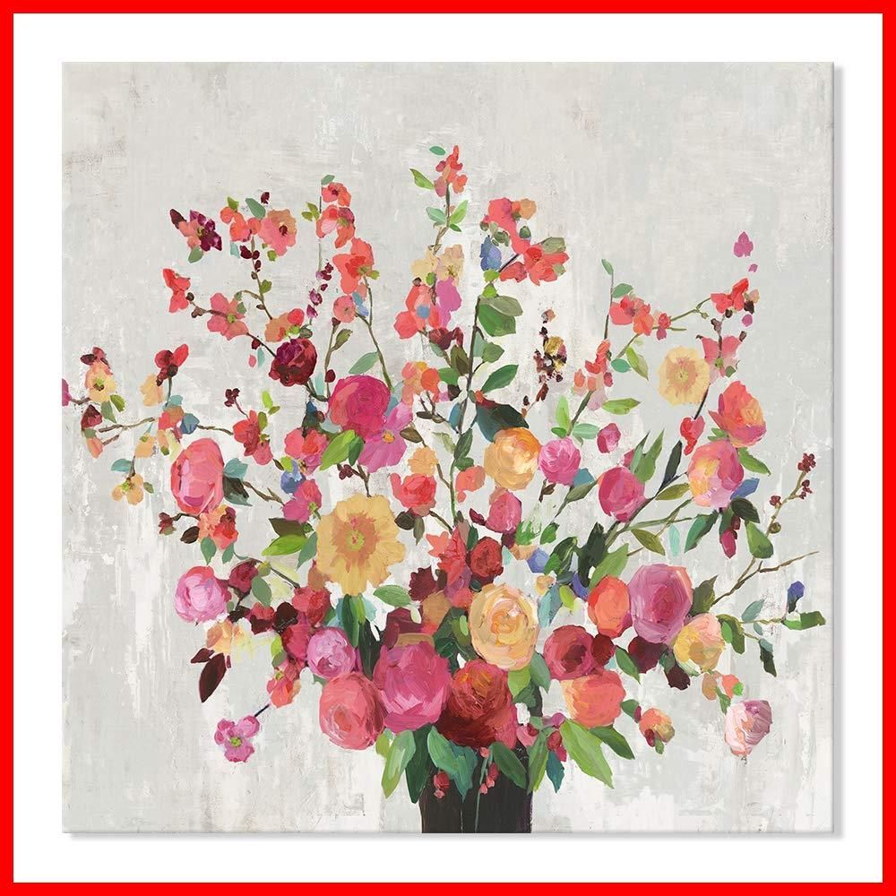 【フォロー割】花 風景画 現代 多彩な花 キャンバス絵画 アートパネル花 インテリアアート 7CANVAS 壁の絵